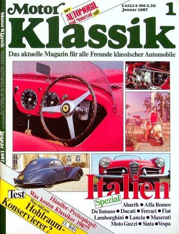 Deckblatt Motor Klassik (01/1987)
